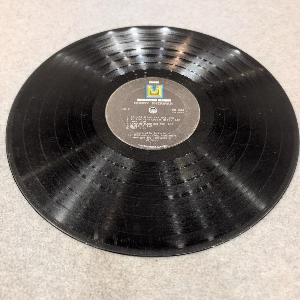 Bobby Sherman Self Titled Vinyl LP Metromedia MD 1014 Little Woman 1969 Stereo - Picture 4 of 4